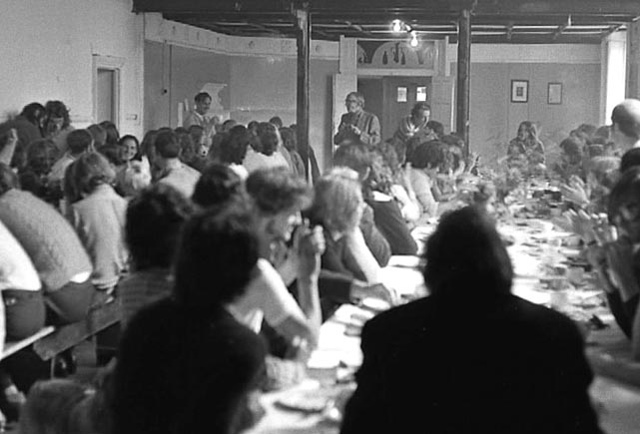 Old Boys day lunch in the hall