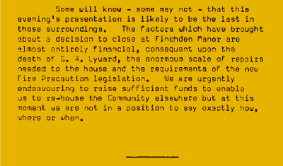 Notice of closure